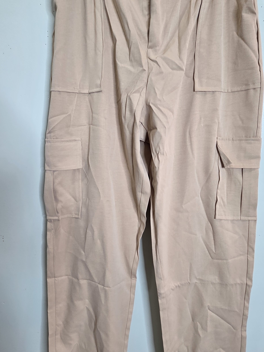 Women's Cargo Pants in Light Beige